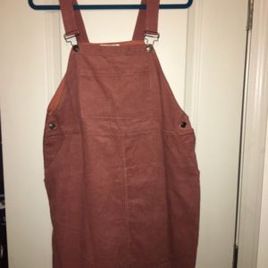Women’s Burnt Orange Overall Dress